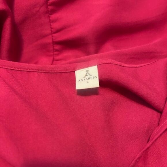 Anrabess Pink tiered Maxi sundress, size L - Picture 5 of 6